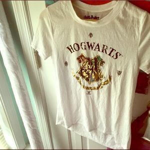 Gold Shiny Decal Harry Potter Shirt